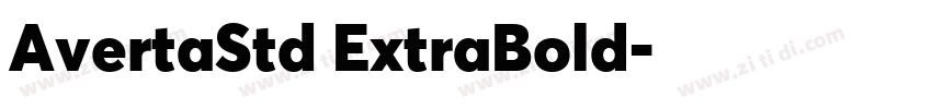 AvertaStd ExtraBold字体转换